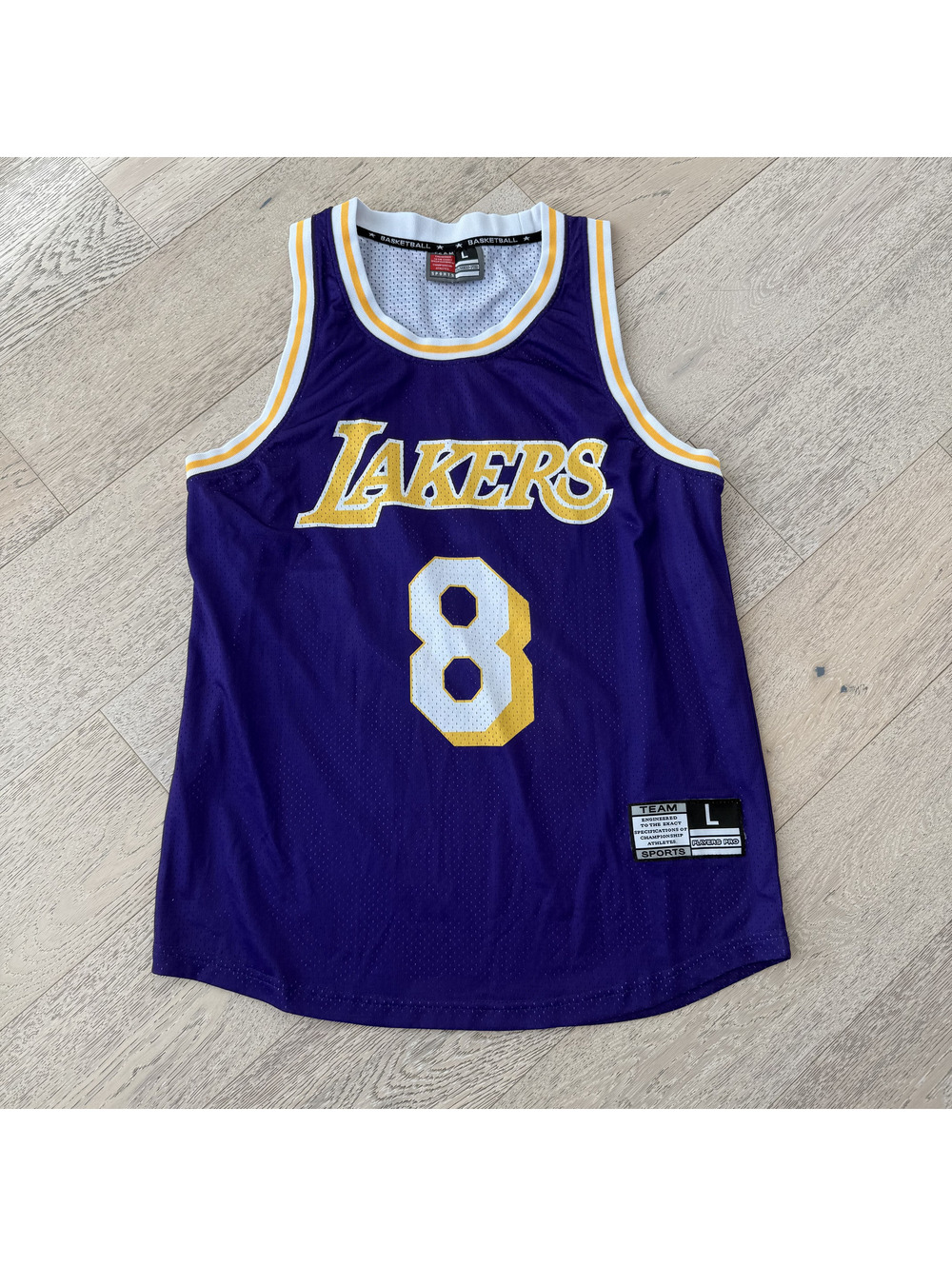 Pro Player TEAM SPORTS Lakers #8 Kobe Bryant Basketball Jersey Size Large